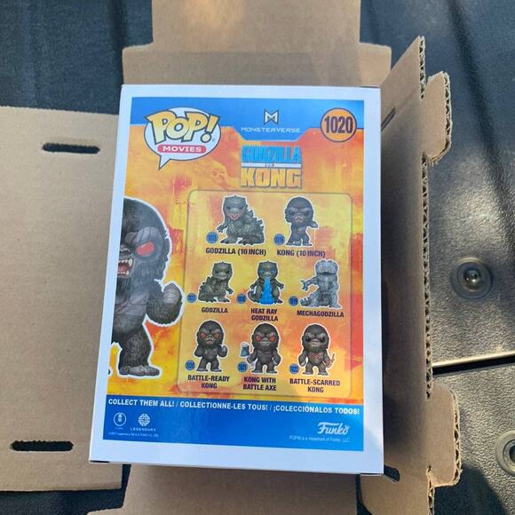 Funko Pop Movies Godzilla vs Kong Battle-Ready Kong #1020 Vinyl Figure NIB - Picture 5 of 8